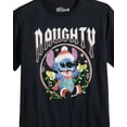 thumbnail image 2 of Disney Lilo and Stitch Men's Naughty Santa Stitch Adult Holiday Graphic Print Tee, 2 of 5