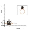 thumbnail image 4 of ANGARA Tahitian Cultured Pearl Ring with Spiral Metal Loop in 14K Rose Gold for Women | June Birthstone, Birthday, Anniversary, Jewelry Gift for Women | Pearl Ring, 4 of 5