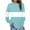 Light Blue, variant on ZyeKqe Womens Crewneck Sweatshirts Colorblock Long Sleeve Casual Outdoor Sport Fall Pullover Tops