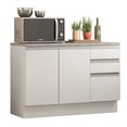 thumbnail image 1 of Mueble De Cocina 2 Puertas 3 Cajones 120cm Glamy Madesa - Blanco, 1 of 10