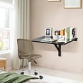 thumbnail image 6 of YYAo 31.5 x 23.5 Inch Wall Mounted Folding Table for Small Spaces-Black, 6 of 12