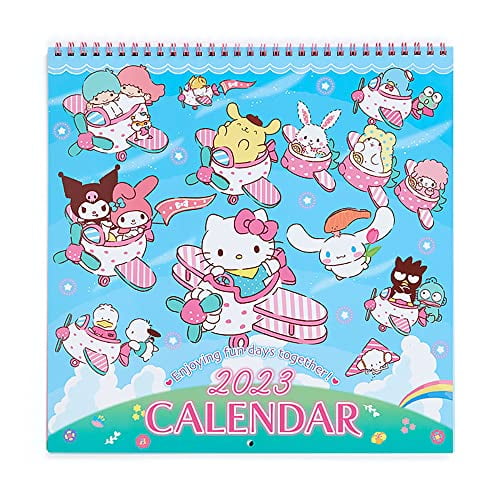 Sanrio Calendar 2023 Wall Mounted Sanrio Characters 3 Months with