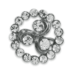 Swirl Rhinestone Buttons - Expo Int'l 1