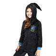 thumbnail image 4 of Harry Potter Kids' Hooded One-Piece Hogwarts Houses Pajama Union Suit - Ravenclaw Hufflepuff Slytherin Gryffindor, 4 of 7