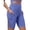 61# 1Pack:Blue, variant on Womens 8" High Waist Nylon Shorts for Workout Athletic Shorts with Pockets and Breathable Mesh,White,US Size M