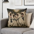 thumbnail image 3 of 1pc Pillow Covers - Screaming Goat Soft Protector, 45*45 cm Square, Hilarious Animal Graphic, Couch Decoration, Living Room Sofa Cushion Covers, Spring Pillow Covers (G), 3 of 3