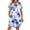 #144-Blue, variant on Taylonsss Womens V Neck Short Sleeve Casual Dress with Drawstring Irregular Hem Side Pockets Relaxed Flowdy Outfit