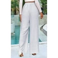 thumbnail image 7 of PRETTYGARDEN Womens Pants Elastic Waist Floral Lightweight Pants for Women Casual Wide Leg Pants Woman, 7 of 7
