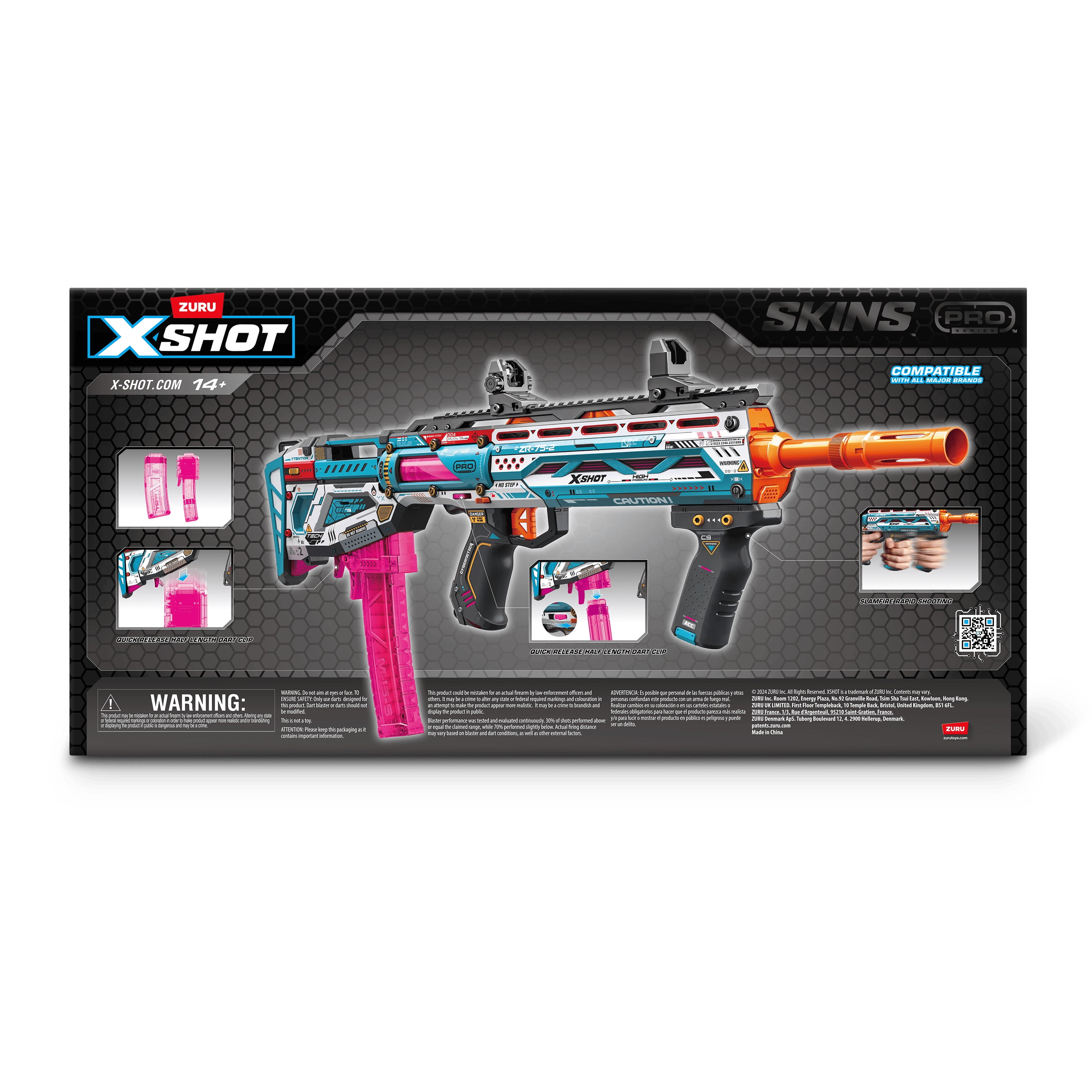 X-Shot SKINs Pro Dart Clip Con 50 Dardi - Gioco Freccette Per Bambini E Adulti - Foto 9