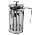 thumbnail image 1 of French Press Pot High Borosilicate Glass 304 Stainless Steel Heat Resistant for Home Camping Travel 600ML Silver, 1 of 4