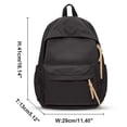 thumbnail image 2 of Mochila impermeable resistente a la mochila universitaria para mujer, color negro, 2 of 6