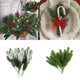 thumbnail image 3 of Ramas de pino falsas para decoración navideña, guirnalda de agujas de pino Artificial para decoración del hogar, regalos de Año Nuevo, 10 piezas, 3 of 4