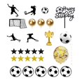 thumbnail image 1 of Adornos para tartas de fútbol, ​​palillos para tartas, decoraciones creativas portátiles para tartas de fútbol, ​​cupcakes Estilo A, 1 of 9