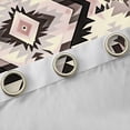 thumbnail image 4 of Manfei Ancient bohemian Aztec Black Out Curtains,Boho Tribal Gemetric Curtains Pack of 2 (42x63 Each),Beige Black Gray Bedroom Curtains For Men Women,Super Cozy Room Decor, 4 of 6