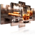 thumbnail image 2 of Tiptophomedecor Stretched Canvas Still Life Art - Cigar And Whiskey - Stretched & Framed Ready To Hang Art, 2 of 5