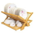 thumbnail image 1 of Totally Bamboo Eco Collapsible Dish Drying Rack Natural Bamboo, 1 of 4