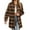 ZA-Brown, variant on Oversized Jackets with Pockets Loose Fit Long Sleeve Outwear Soft Trendy Lapel Shackets Button Down Boyfriend Jacket Coats