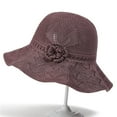 thumbnail image 6 of Hfnxid Fishing Hat,Women's Solid Color Knitted Flowers Sun Hat Fisherman Hat Beach, 6 of 6