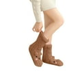 thumbnail image 2 of Roncen Fuzzy Socks for Women Slipper Socks Fluffy Cute Animal Indoor Non-slip Slipper Mid-calf-socks Comfy Winter Gifts, 2 of 5