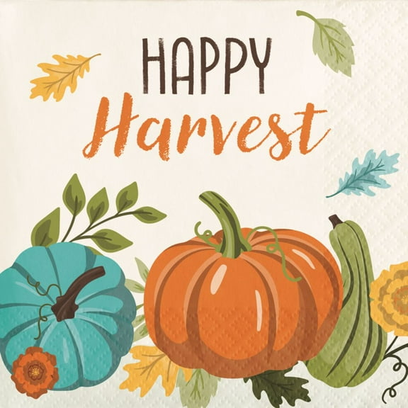 Hello Fall Paper Beverage Napkins 16 Per Pack