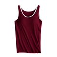 thumbnail image 4 of Gyexs Womens Shelf Bra Camisole with Built in Bras 2025 Summer Basic Layer Padded Shirts Casual Workout Yoga Undershirt (, XXXXL), 4 of 6