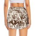 thumbnail image 4 of Vsdgher Western Desert Cowboys2 Print Women's Running Double Layer Shorts High Waisted with Pockets Elastic Yoga Workout Athletic Gym Sports, 4 of 8