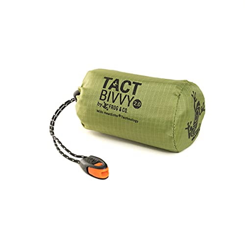 Survival Frog Tact Bivvy 2.0 HeatEcho Emergency Sleeping Bag, Orange