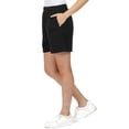 thumbnail image 2 of LazyPants Women's High Rise Soft Cotton Blend French Terry Shorts, 2 of 7