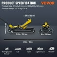 thumbnail image 5 of VEVOR Floor Jack, 2.5 Ton Low Profile Floor Jack, Heavy-duty Steel Racing Floor Jack With Single Piston Lift Pump, Floor Jack Lifting Range 3.35"-14.96", 5 of 9