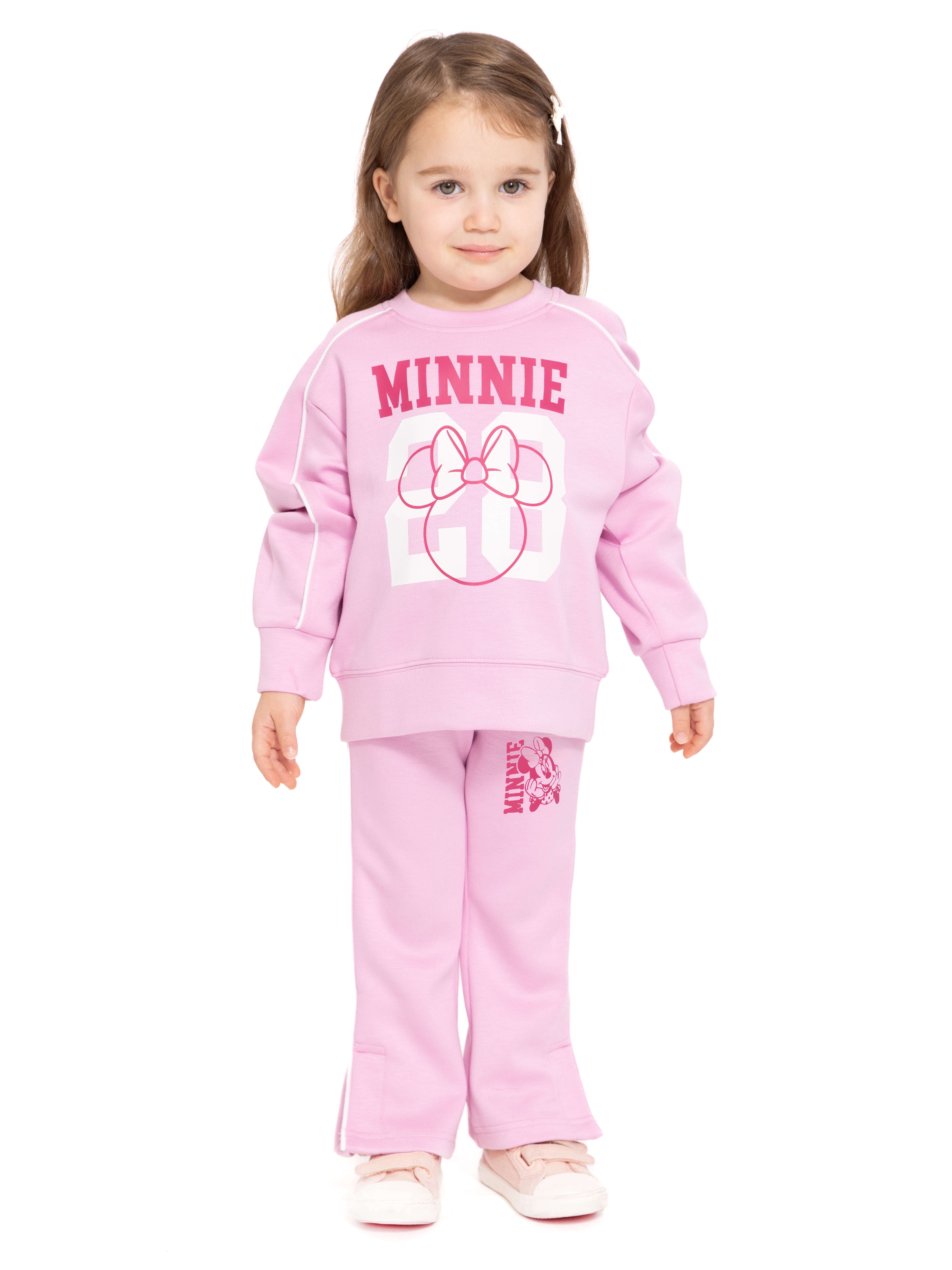 Minnie Mouse Toddler & Big Girls Active Graphic Scuba Pants, Sizes 12M-12