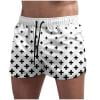 thumbnail image 4 of guisaled Summer Swim Trunks for Men Quick Dry Stretch Board Shorts Drawstring Low Waisted 5 Inch Inseam Swim Shorts Bathing Suits, 4 of 4