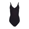 thumbnail image 1 of SKINY Body de Mujer - Ropa Interior, Tirantes, Encaje, Cuello en V, color liso Negro 42, 1 of 3