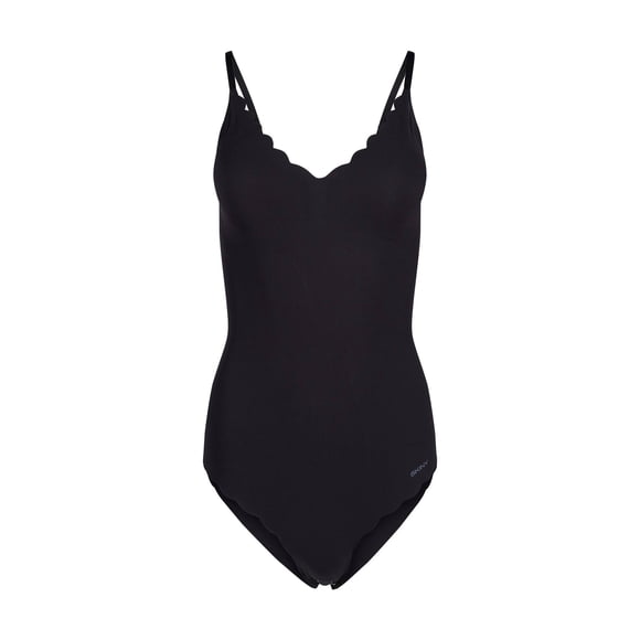 SKINY Body de Mujer - Ropa Interior, Tirantes, Encaje, Cuello en V, color liso Negro 40