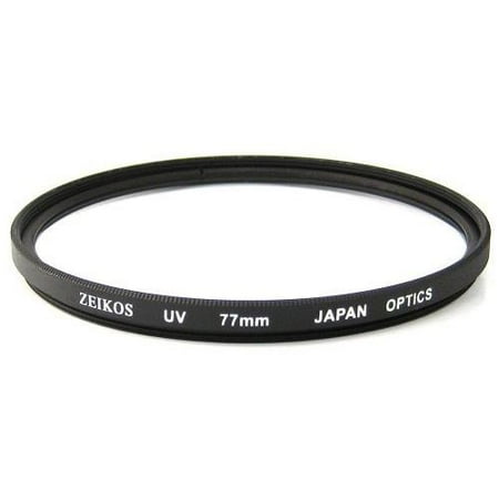 Zeikos 77mm UV Ultraviolet Glass Filter (Best 77mm Uv Filter)