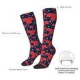 thumbnail image 5 of Picia Women Crew Soft Moisture-wicking Socks Rose Flower Pattern Design Cotton Socks, One Size fit All, 5 of 9