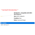 thumbnail image 2 of Oil Dipstick - Compatible with 2004 - 2014 Acura TL 2005 2006 2007 2008 2009 2010 2011 2012 2013, 2 of 2