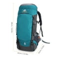 thumbnail image 6 of Weikani Internal Frame Hiking Backpack 65L, Mountain Climbing Camping Backpack Daypack Waterproof Rain Cover, 6 of 7