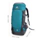 thumbnail image 4 of Mochila de senderismo 65L Mochila impermeable de viaje de deporte al aire libre para hombres Mujeres weikani  Mochila, 4 of 7
