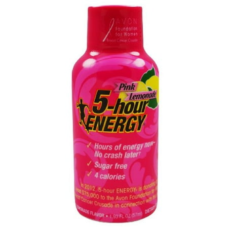 Five Hour Energy Drink, Pink Lemonade, 12 Count Display ...