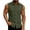 Army Green, variant on OHMZYZO Men's Cotton Linen Sleeveless Shirts Summer Collared Button Down Tank Tops Solid Color Casual Beach Vacation Shirt