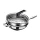 thumbnail image 4 of Sartén wok de acero inoxidable con tapa de vidrio y vaporera fácil de limpiar para la cocina 36cm, 4 of 9