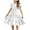 White, variant on TGSLY Girls Princess Dresses Summer Ruffle Sleeve Swiss Dot V Neck Twirl Birthday Party Midi Dress with Pockets Loose Flowy Pleated Tunic Beach Sundress Pink 12-13 Years