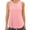 Pink, variant on G4Free Lightweight Racerback Workout Tank Tops for Women High Neck Athletic Long Tanks Fast Dry Sleeveless Running Shirts