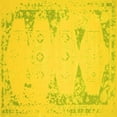 thumbnail image 1 of Ahgly Company Indoor Square Abstract Yellow Contemporary Area Rugs, 8' Square, 1 of 4