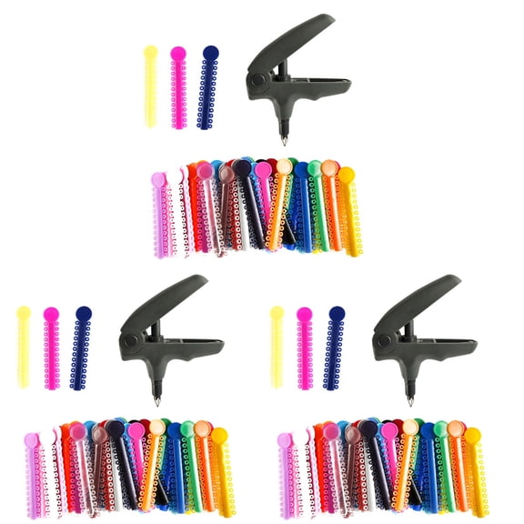 3pcs Dental Ligature Ties Set Dental Orthodontics Consumable Treatment Plastic Dental Ligature Ties