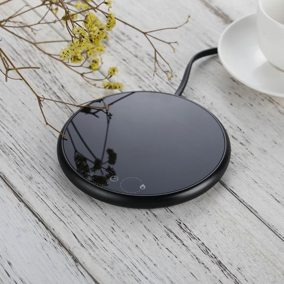 XIPYYKM Smart Coffee Mug Warmer - Temp Settings & 1-9H Timer, Coffee Cup Warmer Plate for Desk, Ideal Beverage Warmer Gift for Coffee, Tea, Milk (Black)