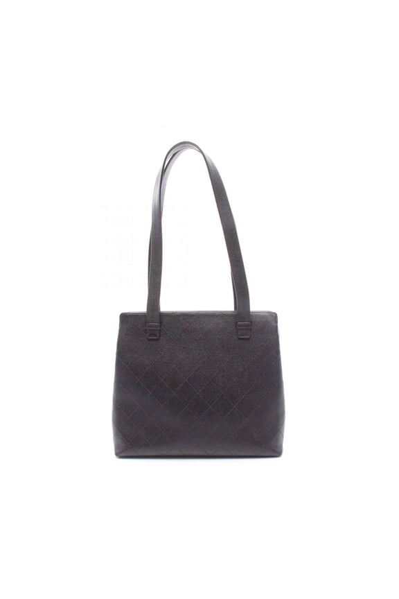 Pre-Owned Chanel Matelass Tote Bag/Handbag, Calfskin Leather, Women's, Brown