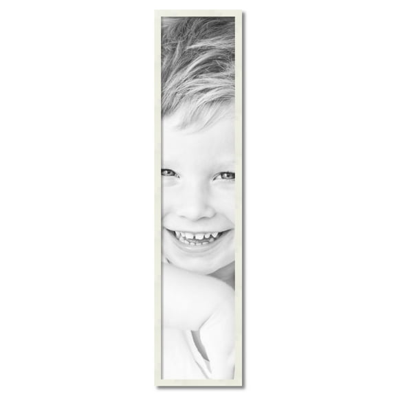 ArtToFrames 11" x 52" White Picture Frame, 11x52 inch White Wood Poster Frame (WOM-5140)