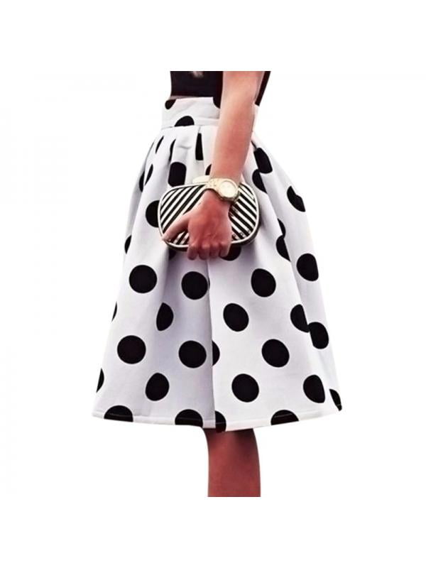 mid length pleated skirts walmart