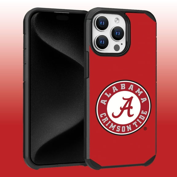 Apple iPhone 15 Pro Max (6.7) - Licensed NCAA University of Arizona Wildcats Logo on Red Textured Dual Layer Case